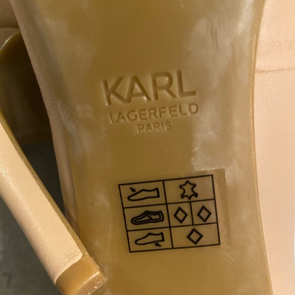 Karl Lagerfeld Tan Stiletto Heels - Picture 7 of 8